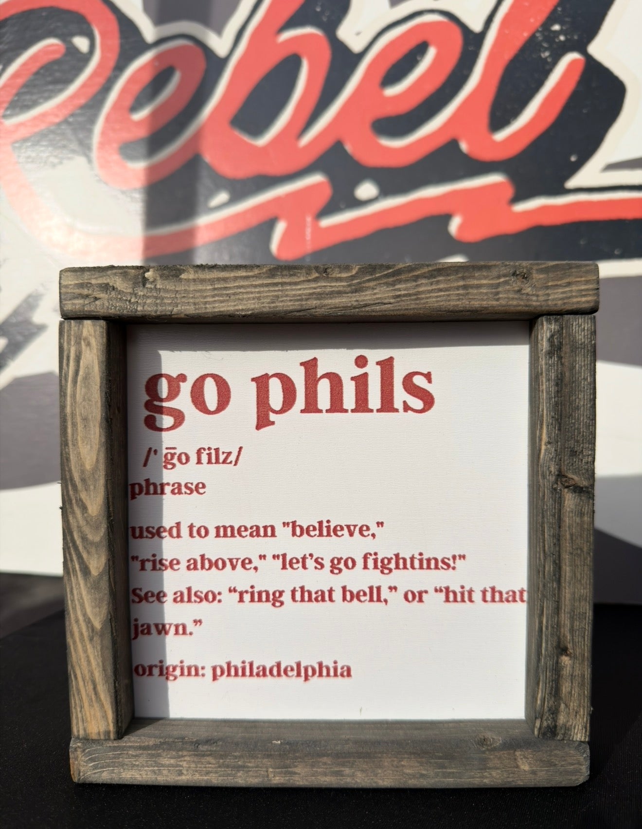 Go phils framed sign