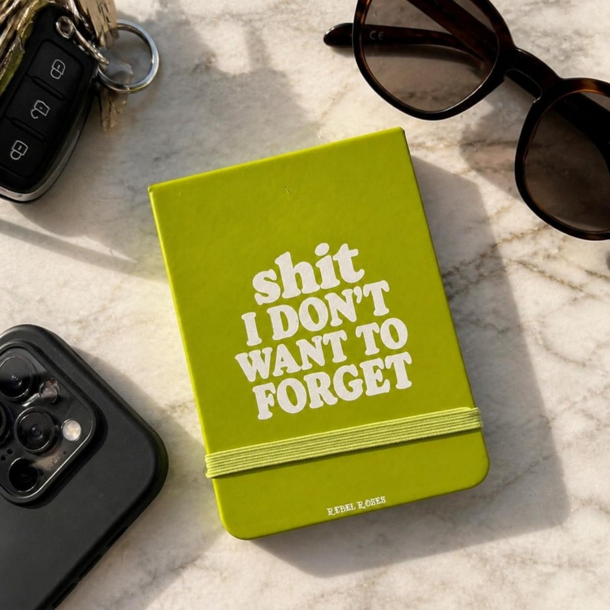 Shit I don't want to forget notepad on a counter