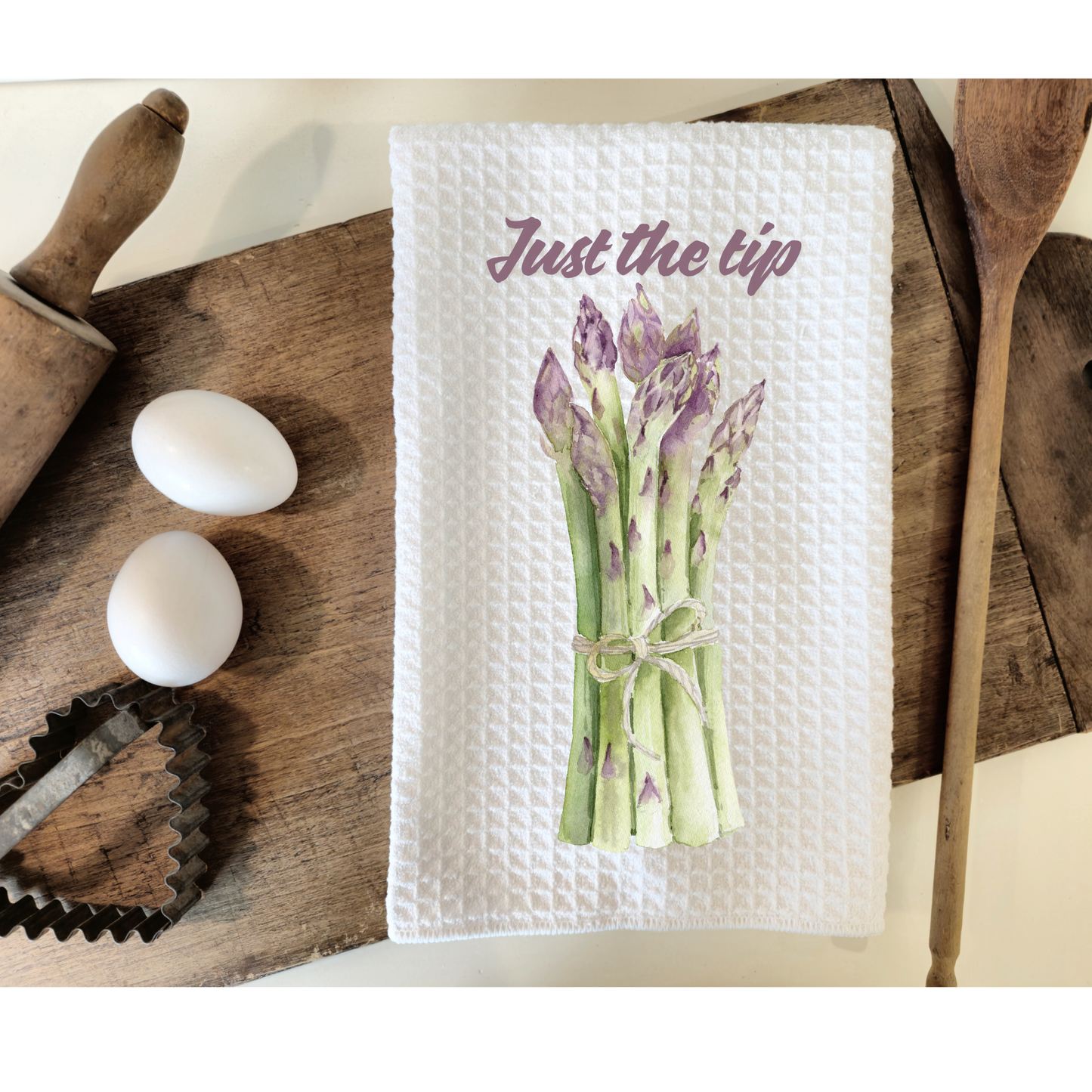 Just the tip, asparagus Hand Towel