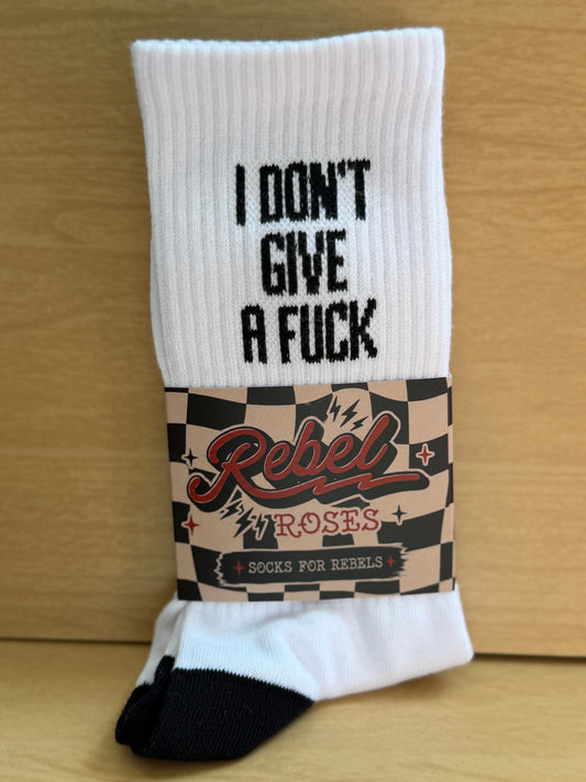 I don't give a fuck socks